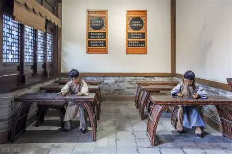 bàn học bằng tre ngày xưa