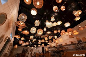 lồng đèn được chế tác từ làng nghề mây tre đan Kim Sơn Ninh Bình